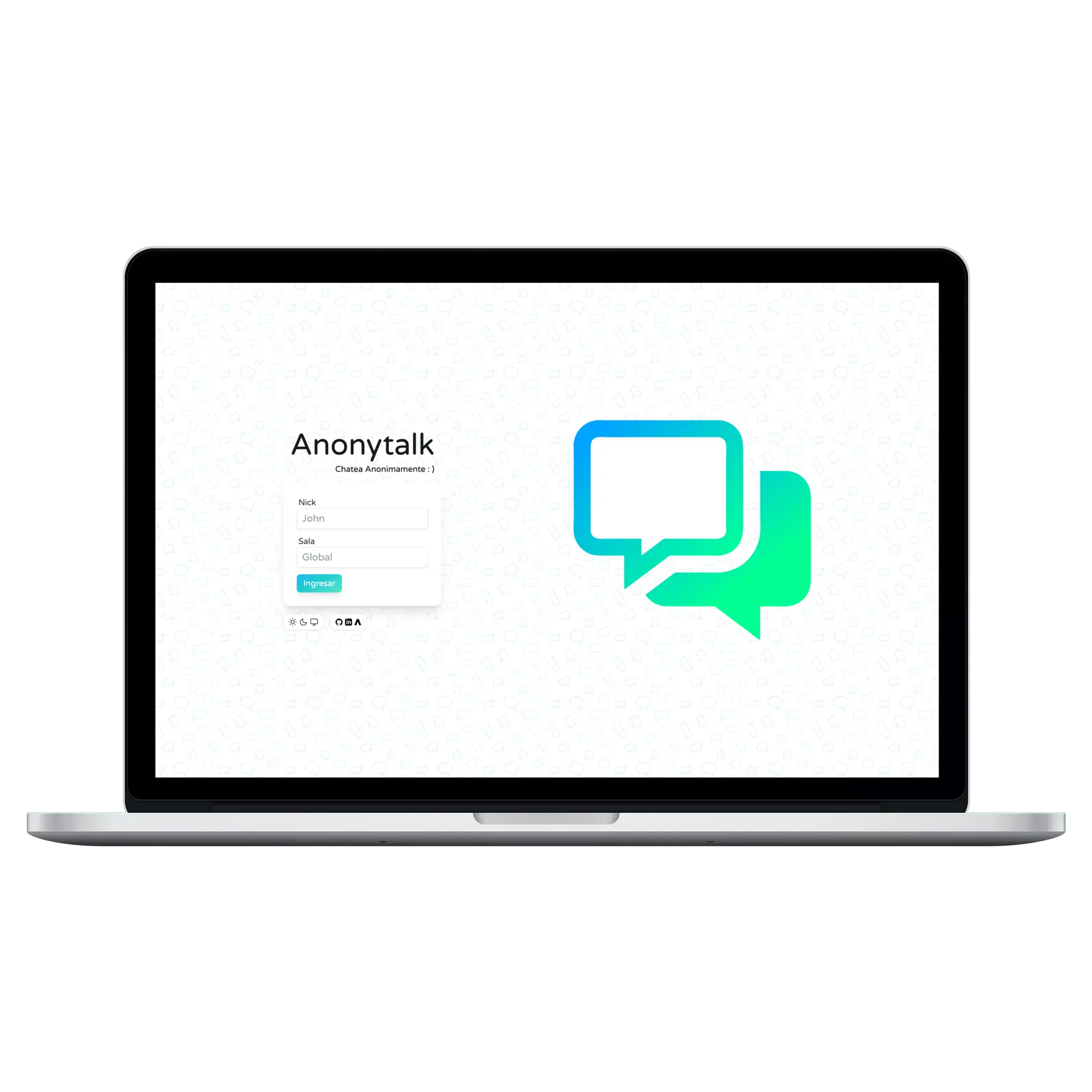 Anonytalk Desktop Preview